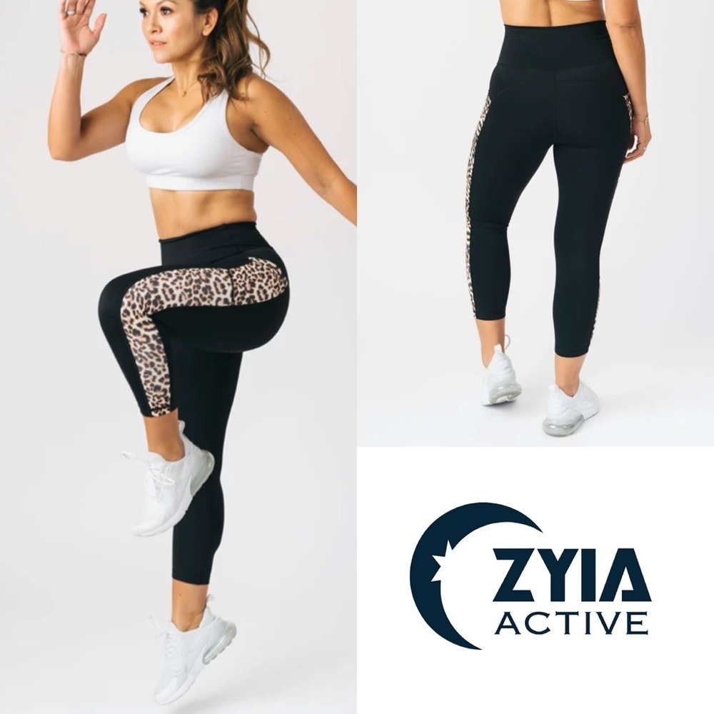 🦊 ZYIA Cheetah Leggings w/pockets​​​